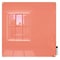 Ghent Dry Erase Board, Glass, 48 in, 48 in, No Frame Frame, Peach, Gloss HMYRM44PH - alternate 1