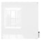 Ghent Dry Erase Board, Glass, 48 in, 48 in, No Frame Frame, White, Gloss HMYRM44WH - alternate 1