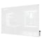 Ghent Dry Erase Board, Glass, 48 in, 96 in, No Frame Frame, White, Gloss HMYRM48WH - alternate 1