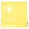 Ghent Dry Erase Board, Glass, 48 in, 48 in, No Frame Frame, Yellow, Gloss HMYRM44YW - alternate 1