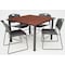 Regency Square Cafe Table, 36" X 36" X 30", Laminated Melamine Top, Cherry TB3636CHBPBK - alternate 2