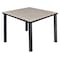 Regency Square Cafe Table, 36" X 36" X 29", Laminated Melamine Top, Maple TB3636PLBPBK - alternate 1