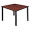 Regency Square Cafe Table, 42" X 42" X 29", Laminated Melamine Top, Cherry TB4242CHBPBK - alternate 1