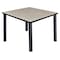 Regency Square Cafe Table, 42" X 42" X 29", Laminated Melamine Top, Maple TB4242PLBPBK - alternate 1