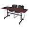 Regency Rectangle Training Table, 60" X 60" X 29", Laminated Melamine Top MKFT6024MH - alternate 2