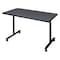 Regency Rectangle Training Table, 48" X 48" X 29", Laminated Melamine Top MKTRCC4824GY - alternate 1