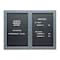 Quartet Magnetic Message Board, Double Glass 2964LM - alternate 1