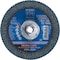 Pferd 6" x 5/8-11 Thd. POLIFAN Flap Disc - Z SGP CURVE STEELOX, Zirconia, 40 Grit, Medium Radius 67220 - alternate 1