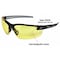 Edge Eyewear Zorge G2 Vapor Shield, Safety Glasses, Anti-Fog, Anti-Static & Anti-Scratch, Amber Lens, Half-Frame DZ112VS-G2 - alternate 3