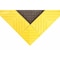 Notrax Antifatigue Mat, 96" L x 3 ft. W, 1" Thickness, PVC, Diamond, Black/Yellow 621S3696BY - alternate 2