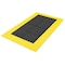 Notrax Antifatigue Mat, 60" L x 3 ft. W, 1" Thickness, PVC, Diamond, Black/Yellow 621S3660BY - alternate 1