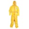 Chemsplash Chemical Resistant Coveralls, Hooded Coverall, M, Nonwoven, Elastic Wrist, Elastic Ankle, Yellow 7015YT-M - alternate 1