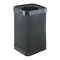 Safco 38 gal. Plastic Square Trash Can, Black 9790BL - alternate 1