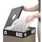 Safco Public Square Square Trash Can, Brown, Heavy Gauge Steel, 15-1/4" Dia 2982BR - alternate 1