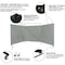 Steiner Welding Screen, Transparent Vinyl, 6 ft W., 6 ft H., 13 oz/sq yd, 150 Degrees F Withstand Temp. 533HD-6X8 - alternate 4
