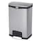 Rubbermaid Commercial Slim Jim Step-On 13 gal Rectangular Step-On Can, Black, Foot Pedal, Stainless Steel, 13 5/8 in 1901992 - alternate 1