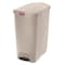 Rubbermaid Commercial Slim Jim Step-On 24 gal Rectangular Slim-Profile Plastic Can, Beige, Foot Pedal, Plastic, 15 7/8 in 1883553 - alternate 1