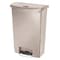 Rubbermaid Commercial Slim Jim Step-On 24 gal Rectangular Slim-Profile Plastic Can, Beige, Foot Pedal, Plastic, 23 3/8 in 1883552 - alternate 1