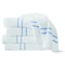 Martex Pool Towel, White w/Blue Dobby, PK12 7133196 - alternate 2