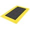 Notrax Antifatigue Mat, 96" L x 3 ft. W, 1" Thickness, PVC, Diamond, Black/Yellow 621S3696BY - alternate 1