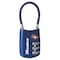 Master Lock 1-3/16" Blue Set Your Own Combination TSA Luggage Lock 4688DBLU - alternate 1
