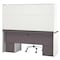 Bestar Credenza Credenza, 23.4" D X 65.9" H, 71.1" W X Melamine, Slate/Sandstone 93860-59 - alternate 2