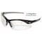 Edge Eyewear Zorge G2, Reader Safety Glasses, Not Applicable, Clear Lens, Half-Frame, Traditional DZ111-2.0-G2 - alternate 3