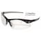 Edge Eyewear Zorge G2, Reader Safety Glasses, Not Applicable, Clear Lens, Half-Frame, Traditional DZ111-2.5-G2 - alternate 4