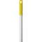 Vikan 1460mm Color Coded Handle, 1 in Dia, Yellow, Aluminum 29596 - alternate 2