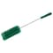 Vikan 2 5/8 in W Tube and Valve Brush, Medium, 13 1/2 in L Handle, 5 51/64 in L Brush, Green 53702 - alternate 1
