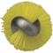 Vikan 7/8 in W Tube and Valve Brush, Stiff, 14 in L Handle, 6 in L Brush, Yellow, 20 in L Overall 53756 - alternate 2