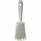 Vikan 3 in W Scrub Brush, Stiff, 5 57/64 in L Handle, 4 1/2 in L Brush, White, Plastic, 10 in L Overall 41925 - alternate 2