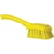 Vikan 3 in W Scrub Brush, Stiff, 5 57/64 in L Handle, 4 1/2 in L Brush, Yellow, Plastic, 10 in L Overall 41926 - alternate 3