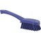 Vikan 3 in W Scrub Brush, Stiff, 5 57/64 in L Handle, 4 1/2 in L Brush, Purple, Plastic, 10 in L Overall 41928 - alternate 2