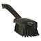 Vikan 3 in W Scrub Brush, Stiff, 5 57/64 in L Handle, 4 1/2 in L Brush, Black, Plastic, 10 in L Overall 41929 - alternate 1