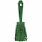 Vikan 3 in W Scrub Brush, Soft, 5 57/64 in L Handle, 4 1/2 in L Brush, Green, Plastic, 10 in L Overall 41942 - alternate 2