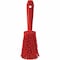 Vikan 3 in W Scrub Brush, Soft, 5 57/64 in L Handle, 4 1/2 in L Brush, Red, Plastic, 10 in L Overall 41944 - alternate 3