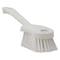 Vikan 3 in W Scrub Brush, Soft, 5 57/64 in L Handle, 4 1/2 in L Brush, White, Plastic, 10 in L Overall 41945 - alternate 1