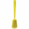Vikan 2 3/4 in W Scrub Brush, Stiff, 11 51/64 in L Handle, 4 1/2 in L Brush, Yellow, Plastic 41866 - alternate 3