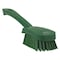 Vikan 3 in W Scrub Brush, Stiff, 5 57/64 in L Handle, 4 1/2 in L Brush, Green, Plastic, 10 in L Overall 41922 - alternate 1