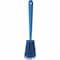 Vikan 3 in W Scrub Brush, Stiff, 5 57/64 in L Handle, 4 1/2 in L Brush, Blue, Plastic, 10 in L Overall 41923 - alternate 3
