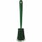 Vikan 2 3/4 in W Scrub Brush, Stiff, 11 51/64 in L Handle, 4 1/2 in L Brush, Green, Plastic 41862 - alternate 2