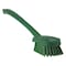 Vikan 2 3/4 in W Scrub Brush, Stiff, 11 51/64 in L Handle, 4 1/2 in L Brush, Green, Plastic 41862 - alternate 1