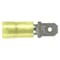 Panduit Male Disconnect, Yellow, 12-10AWG, PK50 DNF10-250M-L - alternate 1