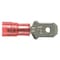 Panduit Male Disconnect, Red, 22-18AWG, PK100 DNF18-250M-C - alternate 1