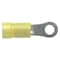 Panduit Ring Terminal, #10 Stud Size, 10 AWG, 600 V, Vinyl Insulated, Yellow, Crimp Termination Only PV10-10R-D - alternate 1