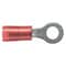 Panduit Ring Terminal, #6 Stud Size, 18 AWG, 600 V, Nylon Insulated, Red, Crimp Termination Only, 100 PK PN18-6R-C - alternate 1