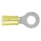 Panduit Ring Terminal, #8 Stud Size, 10 AWG, 600 V, Nylon Insulated, Yellow, Crimp Termination Only, 500 PK PN10-8R-D - alternate 1