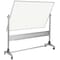 Mooreco Dry Erase Board, Porcelain, 48 in, 96 in, Aluminum Frame, White, Gloss 669RH-DD - alternate 1