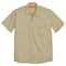 Dickies Men's Short Sleeve Industrial Work Shirt, Cotton/Polyester, Button, Tan, S S535DS RG S - alternate 2
